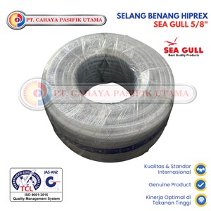 Selang Hiprex Sea Gull 5/8 Inch Roll 100 Meter – Selang Air PVC Braided Transparan Kuat