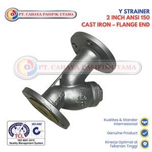 Y Strainer 2 Inch ANSI 150 Cast Iron – Flange End Air Valve