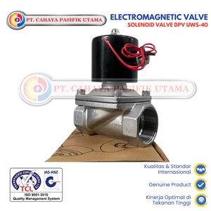Solenoid Valve DPV UWS40 1 1/2 Inch 220V AC Katup Elektromagnetik Stainless Steel Alat Ukur Tekanan Udara
